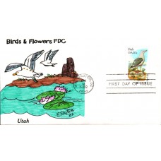 #1996 Utah Birds - Flowers Slyter FDC