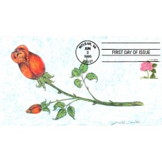 #2492 Pink Rose Smith FDC