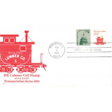 #1905 Railroad Caboose 1890s SOS FDC