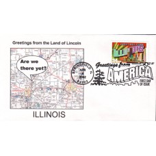#3573 Greetings From Illinois Southport FDC