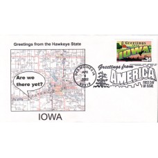 #3575 Greetings From Iowa Southport FDC