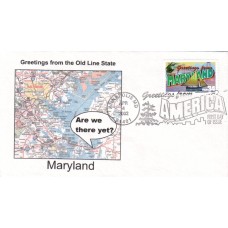 #3580 Greetings From Maryland Southport FDC