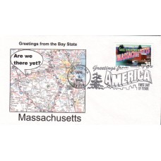 #3581 Greetings From Massachusetts Southport FDC
