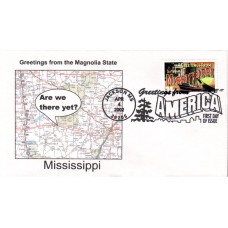 #3584 Greetings From Mississippi Southport FDC