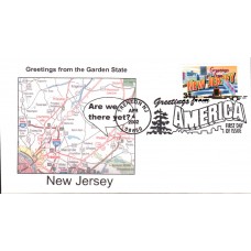 #3590 Greetings From New Jersey Southport FDC