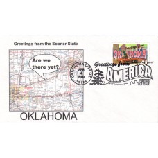 #3596 Greetings From Oklahoma Southport FDC