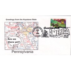 #3598 Greetings From Pennsylvania Southport FDC