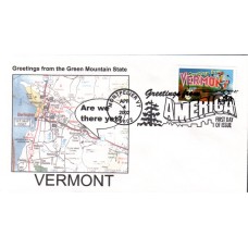 #3605 Greetings From Vermont Southport FDC
