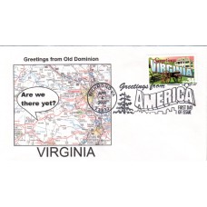 #3606 Greetings From Virginia Southport FDC