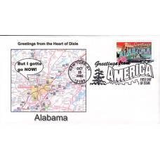 #3696 Greetings From Alabama Southport FDC