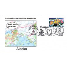 #3697 Greetings From Alaska Southport FDC