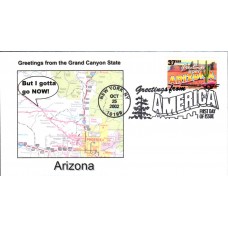 #3698 Greetings From Arizona Southport FDC