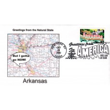 #3699 Greetings From Arkansas Southport FDC
