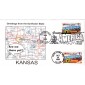 #3711 Greetings From Kansas Dual Southport FDC