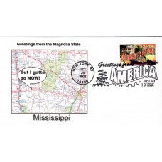 #3719 Greetings From Mississippi Southport FDC