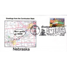#3722 Greetings From Nebraska Southport FDC