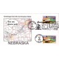 #3722 Greetings From Nebraska Dual Southport FDC