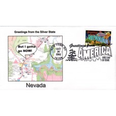 #3723 Greetings From Nevada Southport FDC