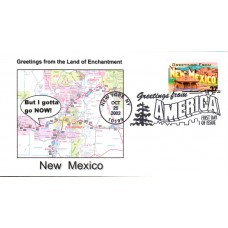 #3726 Greetings From New Mexico Southport FDC