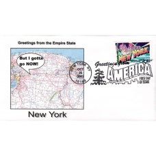#3727 Greetings From New York Southport FDC