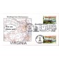 #3741 Greetings From Virginia Dual Southport FDC