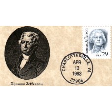 #2185 Thomas Jefferson Mini Special FDC