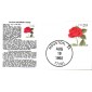 #2490 Red Rose Mini Special FDC