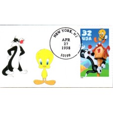#3204 Sylvester and Tweety Mini Special FDC