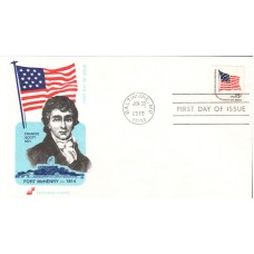 #1597 Fort McHenry Flag Spectrum FDC