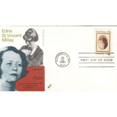 #1926 Edna St. Vincent Millay Spectrum FDC