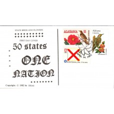 #1953 Alabama Birds - Flowers Combo SSSAS FDC
