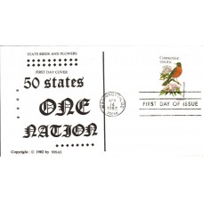 #1959 Connecticut Birds - Flowers SSSAS FDC