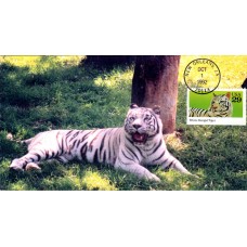 #2709 White Bengal Tiger S & T FDC