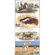 #2756-59 Sporting Horses S & T FDC Set