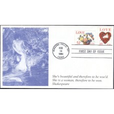 #2814-15 Love - Dove S & T FDC