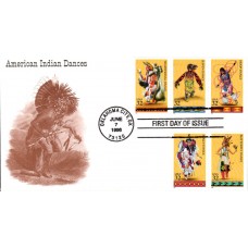 #3072-76 American Indian Dances S & T FDC