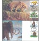 #3077-80 Prehistoric Animals S & T FDC Set