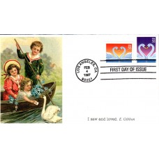 #3123-24 Love - Swans S & T FDC