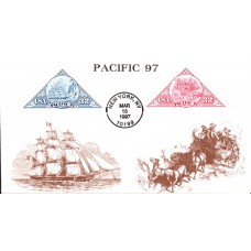 #3130-31 Pacific 1997 Triangles S & T FDC
