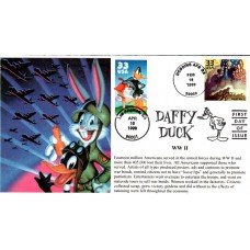 #3306 Daffy Duck Dual S & T FDC