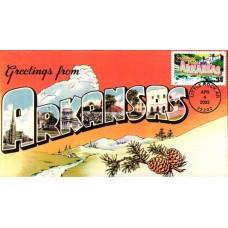 #3564 Greetings From Arkansas S & T FDC