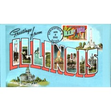 #3573 Greetings From Illinois S & T FDC