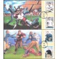 #3808-11 Early Football Heroes S & T FDC Set