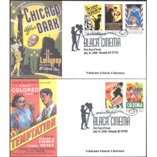 #4336-40 Vintage Black Cinema S & T FDC Set