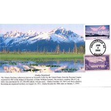 #4374 Alaska Statehood Combo S & T FDC