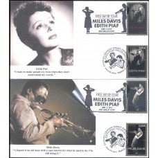 #4692-93 Piaf - Davis Joint S & T FDC Set