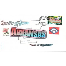 #3564 Greetings From Arkansas Therome FDC