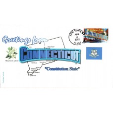 #3567 Greetings From Connecticut Therome FDC