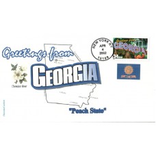 #3570 Greetings From Georgia Therome FDC