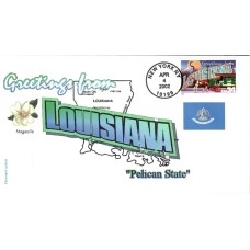 #3578 Greetings From Louisiana Therome FDC